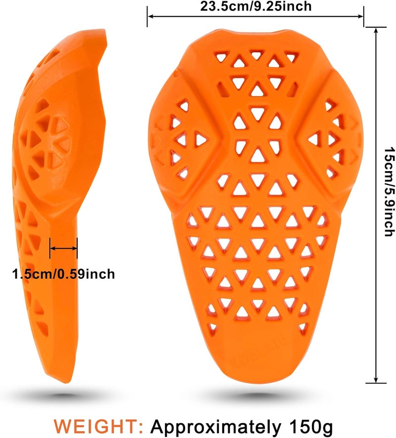 psler CE Level 2 Motorcycle Armor - CE Level 2 Motorcycle Armor Jacket Inserts Motorcycle Jacket Pads for Motorcycle Jackets,Knee - Image 3